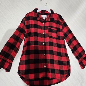 Lumberjack Plaid tunic Size 5 5t